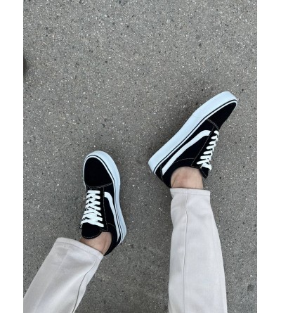 KB-V1 Kuback Siyah Beyaz Detaylı Günlük Erkek Ayakkabı