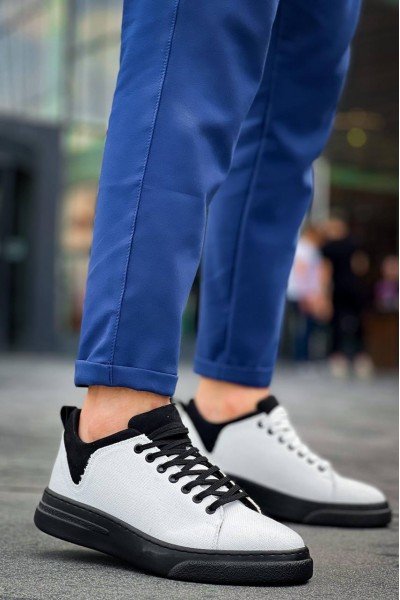 KB-X204 Kuback Beyaz Siyah Keten Siyah Yüksek Taban Günlük Erkek Spor Ayakkabı KB-X204 Kuback Beyaz Siyah Keten Siyah Yüksek Taban Günlük Erkek Spor Ayakkabı