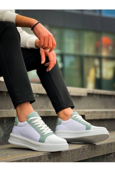 KB-X46 Kuback Beyaz Bebe Mavi Yüksek Beyaz Taban Günlük Spor Ayakkabı