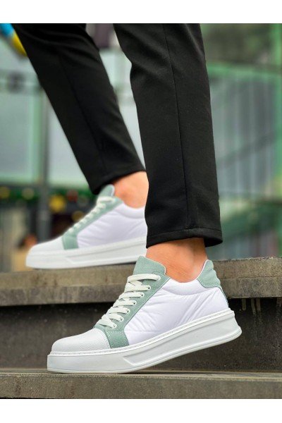 KB-X46 Kuback Beyaz Bebe Mavi Yüksek Beyaz Taban Günlük Spor Ayakkabı