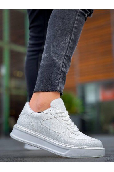 KB-X8 Kuback Beyaz Cilt Beyaz Yüksek Taban Günlük Spor Ayakkabı KB-X8 Kuback Beyaz Cilt Beyaz Yüksek Taban Günlük Spor Ayakkabı