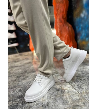 KB-X16 Kuback Beyaz Cilt Günlük Erkek Ayakkabı