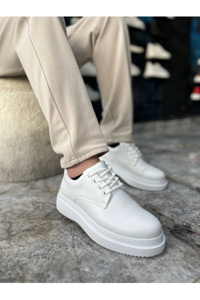 KB-X16 Kuback Beyaz Cilt Günlük Erkek Ayakkabı