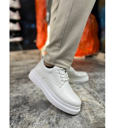 KB-X16 Kuback Beyaz Cilt Günlük Erkek Ayakkabı