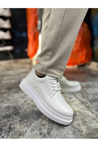 KB-X16 Kuback Beyaz Cilt Günlük Erkek Ayakkabı