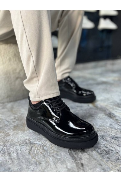 KB-X16 Kuback Kömür Rugan Günlük Erkek Ayakkabı