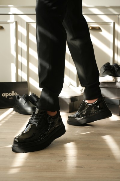 KB-X16 Kuback Kömür Rugan Günlük Erkek Ayakkabı