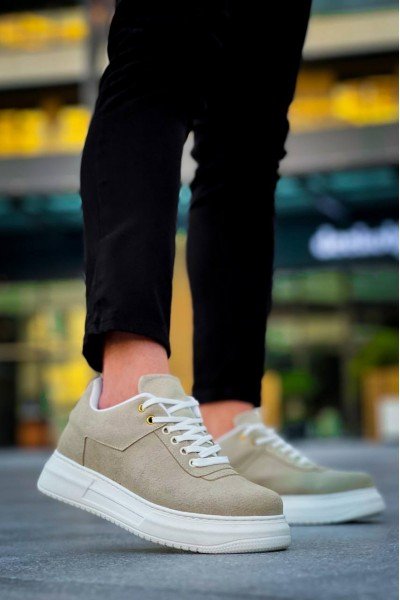 KB-X20 Kuback Bej Süet  Günlük Erkek Ayakkabı