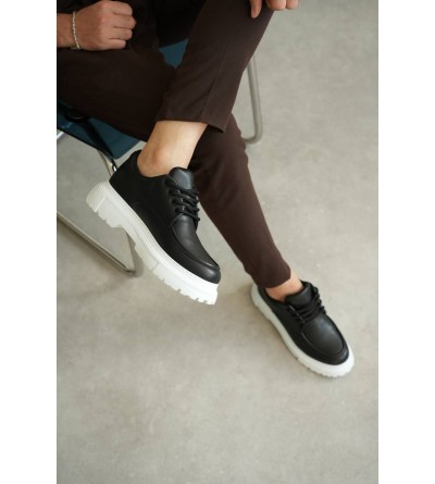 KB-X6 Kuback Siyah Cilt Günlük Erkek Ayakkabı