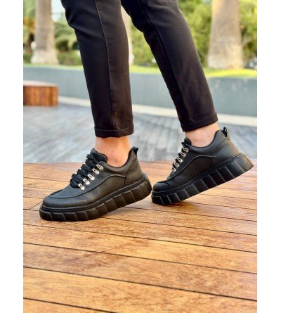 KB-X10 Kuback Kömür Cilt Yüksek Taban Günlük Spor Ayakkabı KB-X10 Kuback Kömür Cilt Yüksek Taban Günlük Spor Ayakkabı