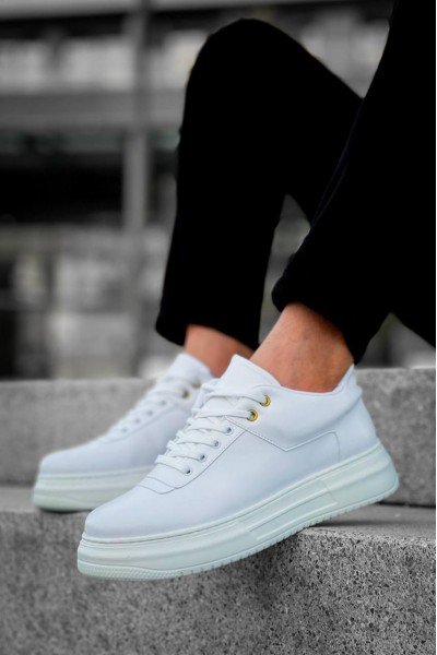 KB-X20 Kuback Beyaz Cilt Günlük Erkek Ayakkabı