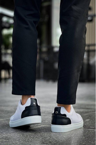 KB-BX1 Kuback Beyaz Siyah Cilt Detaylı Yüksek Beyaz Taban Günlük Erkek Ayakkabı KB-BX1 Kuback Beyaz Siyah Cilt Detaylı Yüksek Beyaz Taban Günlük Erkek Ayakkabı