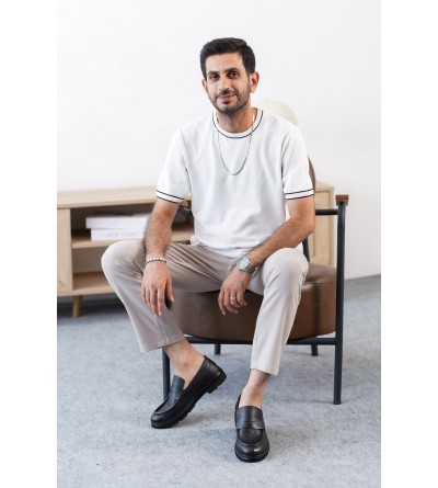 KB-E7 Kuback Siyah Deri Siyah Taban Günlük Erkek Ayakkabı