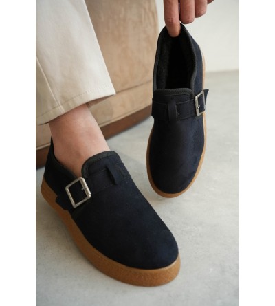 KB-KX1 Kuback Lacivert Kahve Taban Kürklü Günlük Erkek Ayakkabı KB-KX1 Kuback Lacivert Kahve Taban Kürklü Günlük Erkek Ayakkabı