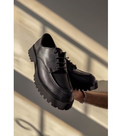 KB-KX6 Kuback Kömür Cilt Bağcıklı Günlük Unisex Ayakkabı KB-KX6 Kuback Kömür Cilt Bağcıklı Günlük Unisex Ayakkabı