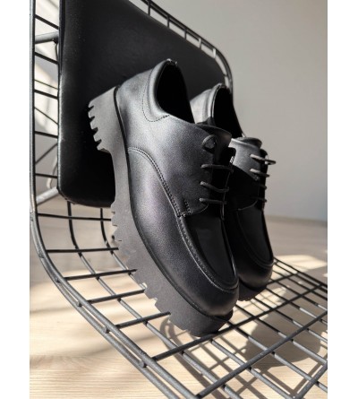 KB-KX6 Kuback Kömür Cilt Bağcıklı Günlük Unisex Ayakkabı KB-KX6 Kuback Kömür Cilt Bağcıklı Günlük Unisex Ayakkabı