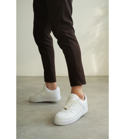 KB-N09 Kuback Beyaz Cilt Günlük Erkek Ayakkabı 