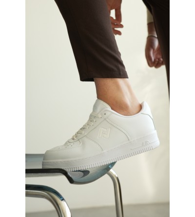 KB-N09 Kuback Beyaz Cilt Günlük Erkek Ayakkabı 