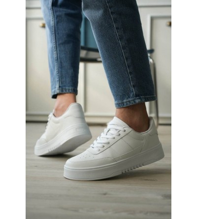 KB-N2 Kuback Beyaz Cilt Günlük Erkek Ayakkabı