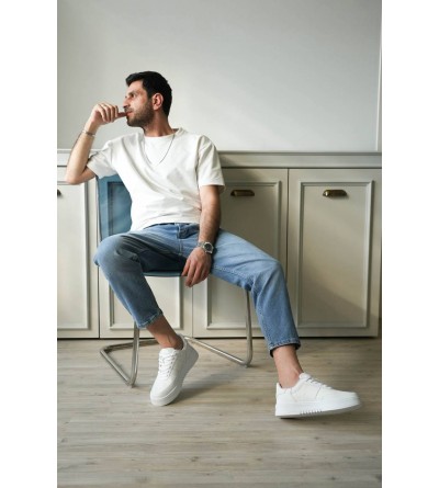 KB-N2 Kuback Beyaz Cilt Günlük Erkek Ayakkabı