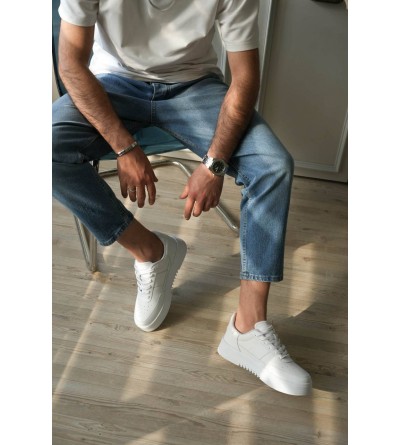 KB-N2 Kuback Beyaz Cilt Günlük Erkek Ayakkabı