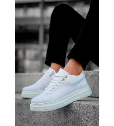 KB-X20 Kuback Beyaz Cilt Günlük Erkek Ayakkabı