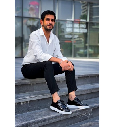 KB-X5 Kuback Siyah Rugan Günlük Erkek Ayakkabı KB-X5 Kuback Siyah Rugan Günlük Erkek Ayakkabı