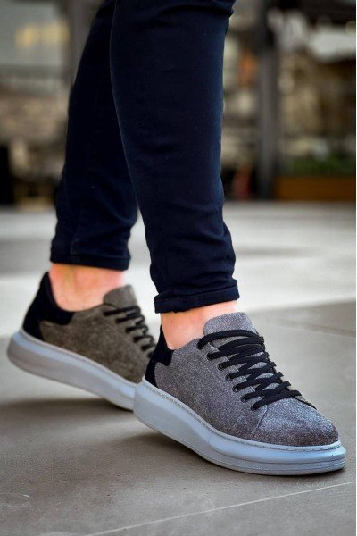 KB-X500 Kuback Gri Siyah Süet Yüksek Taban Bağcıklı Günlük Erkek Ayakkabı KB-X500 Kuback Gri Siyah Süet Yüksek Taban Bağcıklı Günlük Erkek Ayakkabı