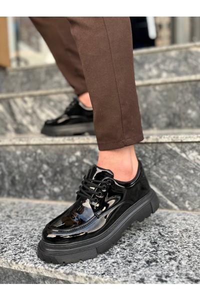 KB-X6 Kuback Kömür Rugan Günlük Erkek Ayakkabı