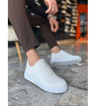 KB-X9 Kuback Beyaz Cilt Günlük Erkek Ayakkabı