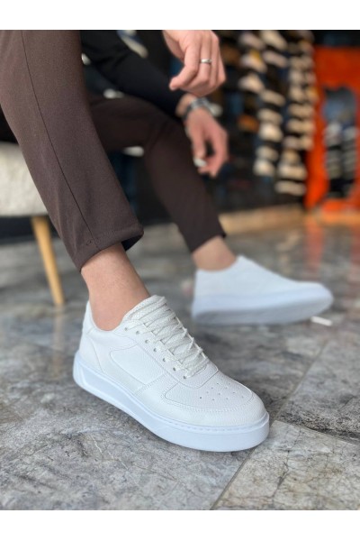 KB-X9 Kuback Beyaz Cilt Günlük Erkek Ayakkabı