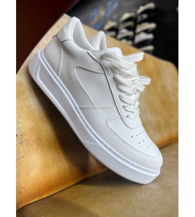 KB-X9 Kuback Beyaz Cilt Günlük Erkek Ayakkabı