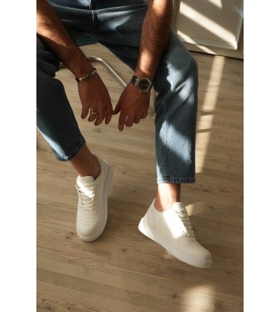 KB-X9 Kuback Beyaz Cilt Günlük Erkek Ayakkabı