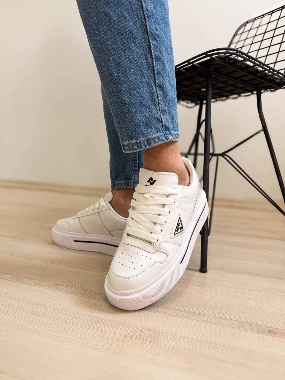 KB-04 Kuback Beyaz Cilt Günlük Erkek Ayakkabı 4