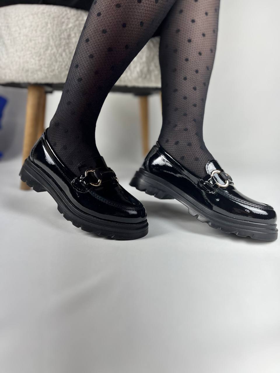 KB-ZN101 Kuback Kömür Rugan Günlük Kadın Babet