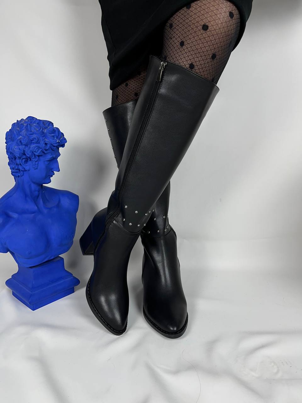 KB-505 Kuback Kömür Cilt Troklu Günlük Kadın Çizme