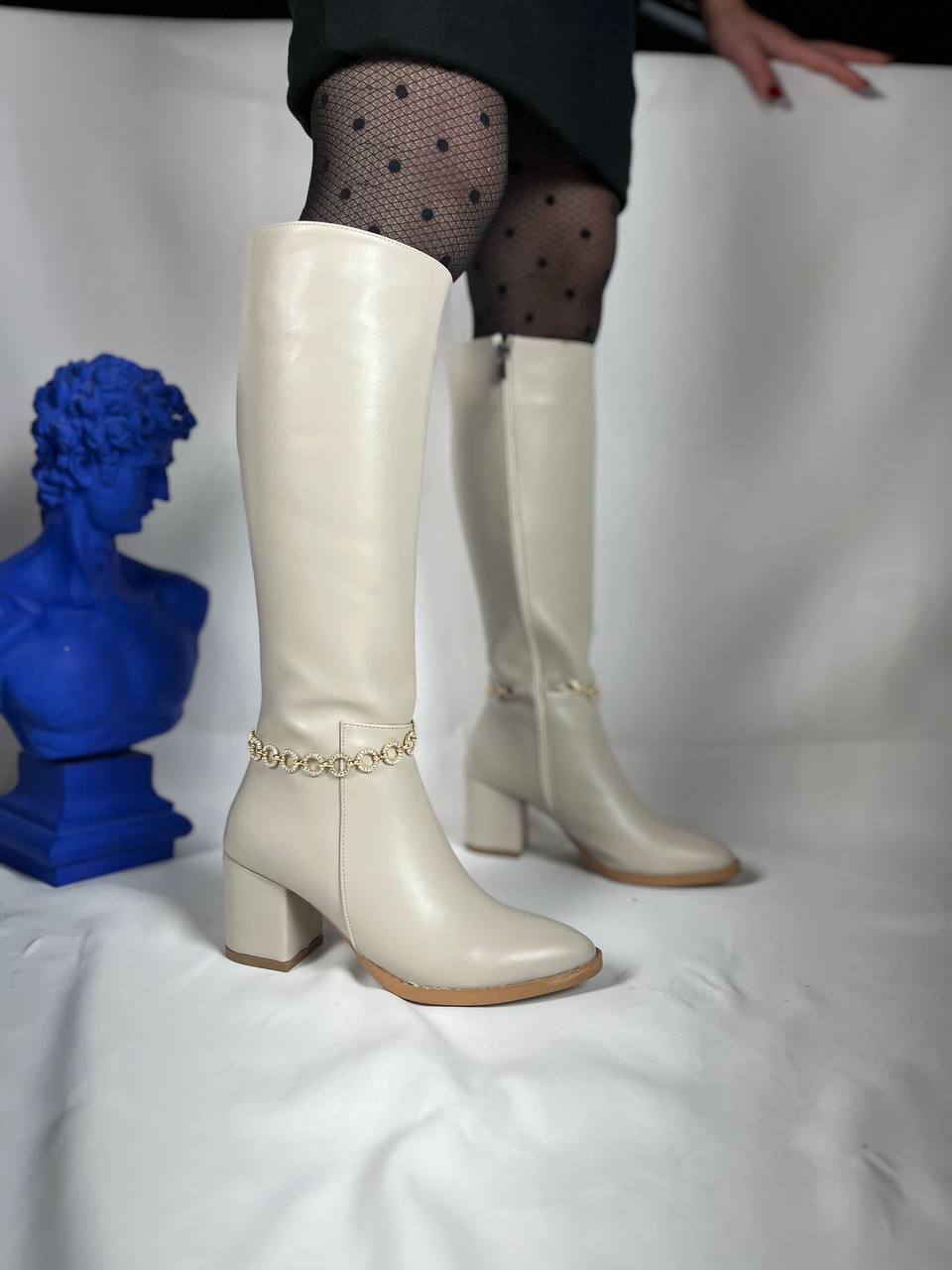 KB-505 Kuback Bej Günlük Kadın Çizme