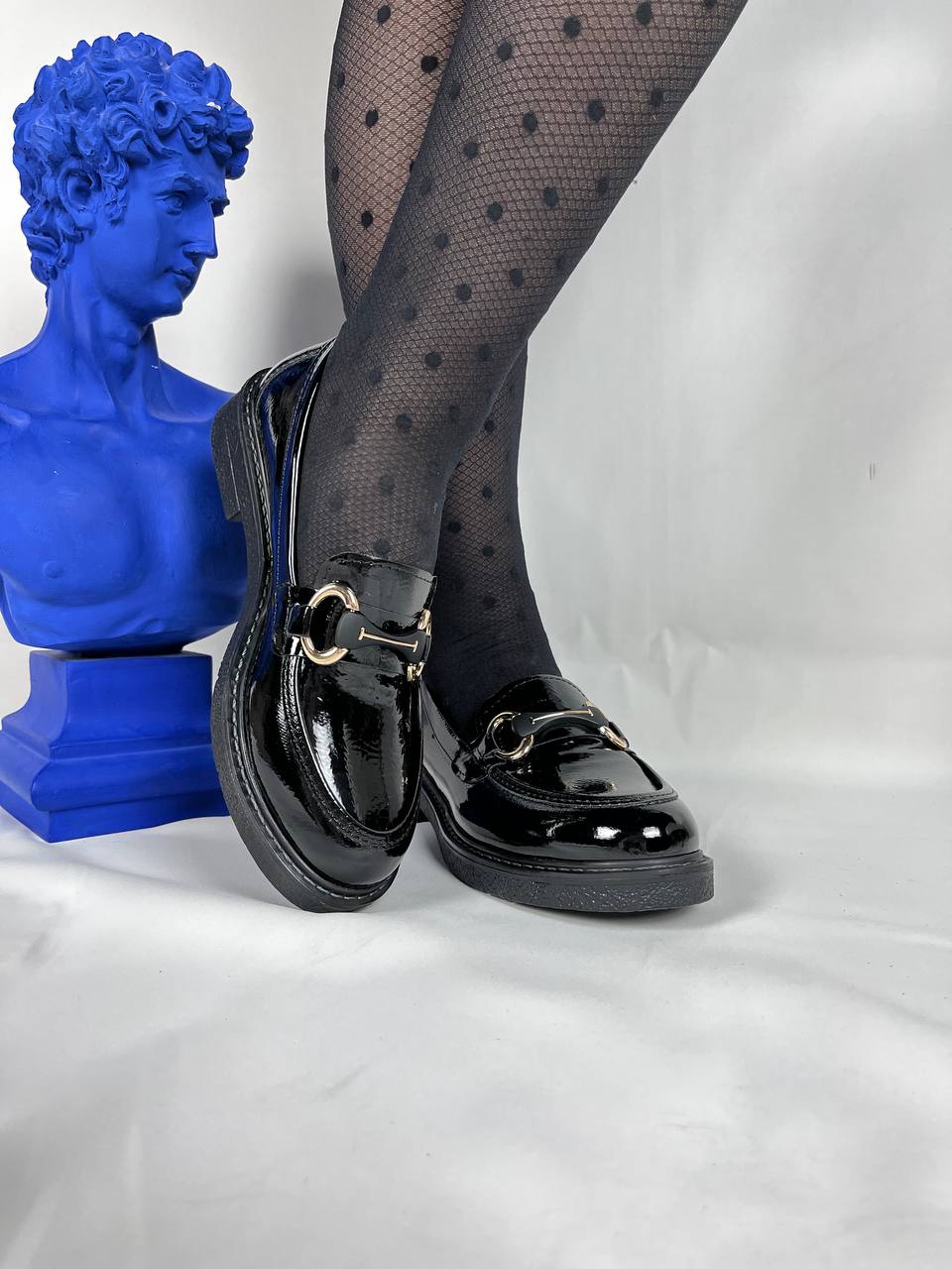 KB-804 Kuback Kömür Rugan Günlük Kadın Babet