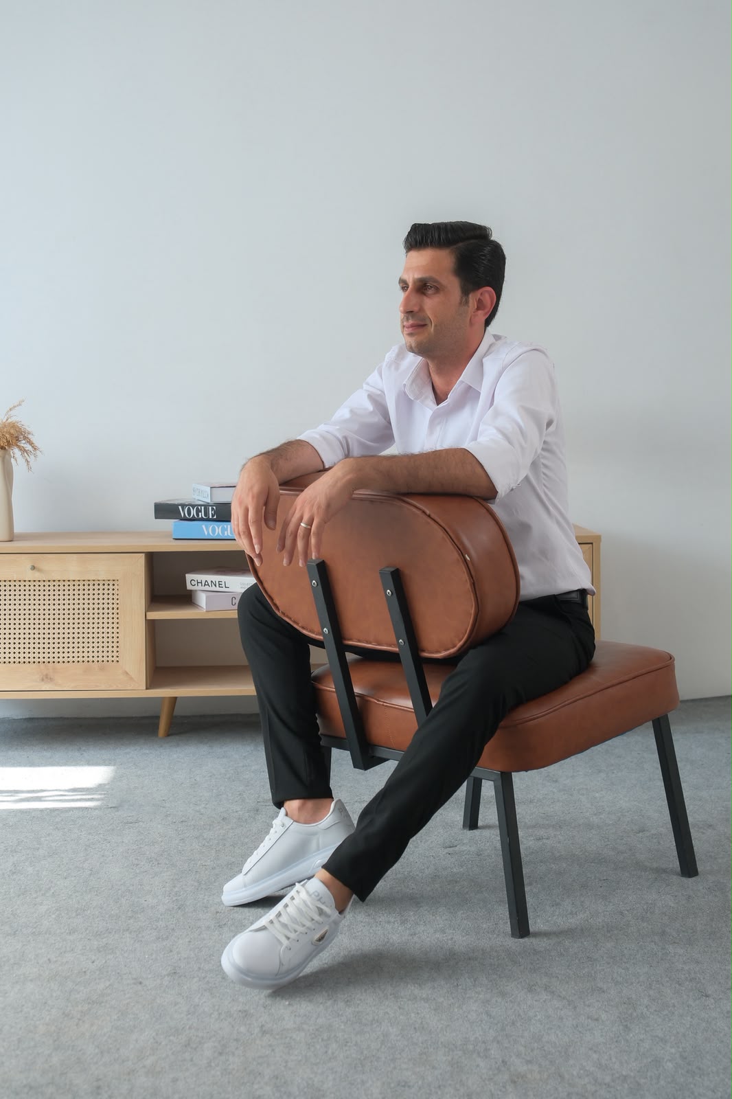 KB-PH2 Kuback Beyaz Cilt Beyaz Jel Taban Bağcıklı Günlük Erkek Ayakkabı 5