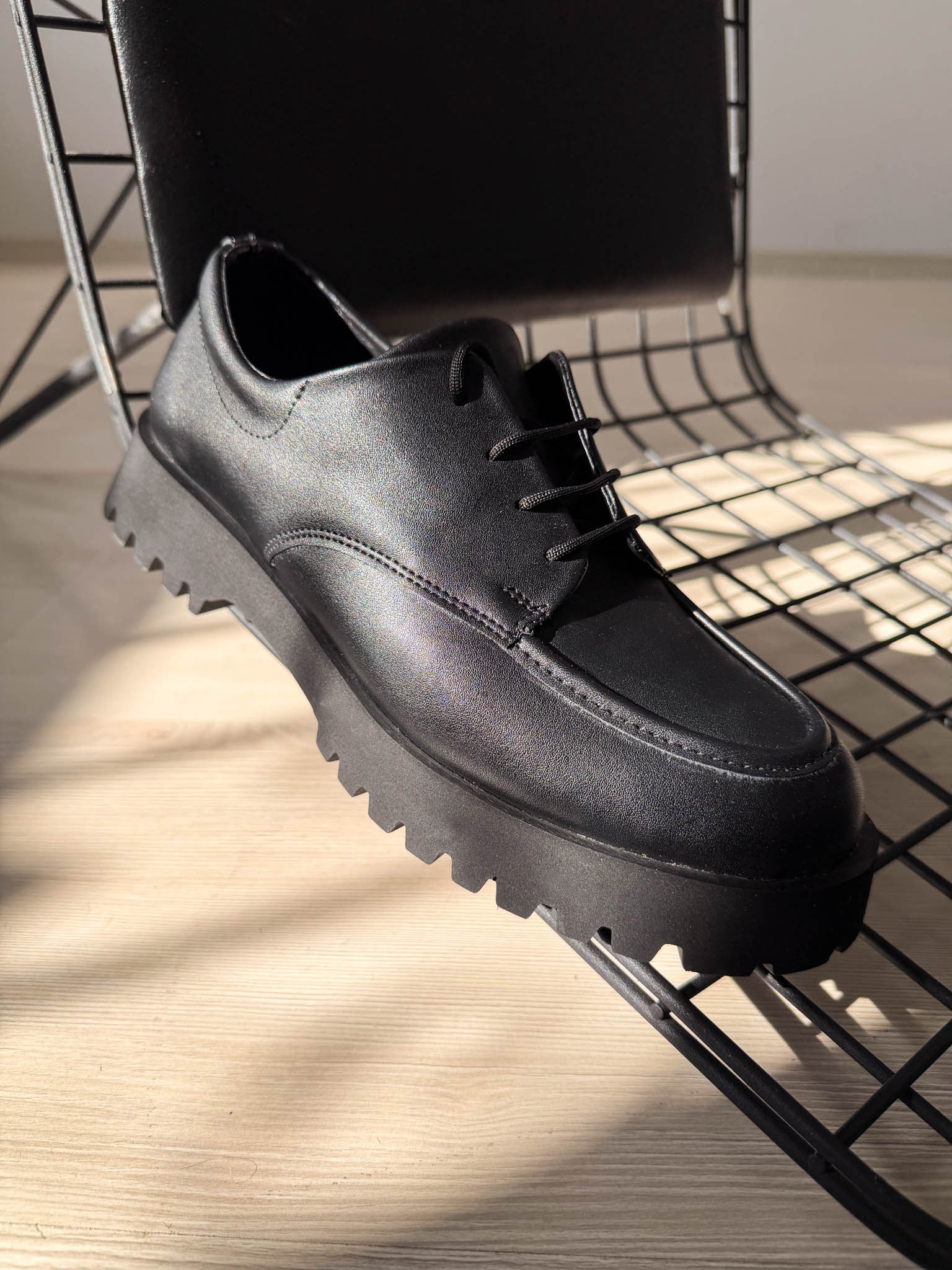 KB-KX6 Kuback Kömür Cilt Bağcıklı Günlük Unisex Ayakkabı