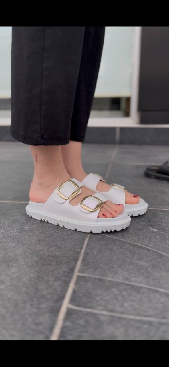 KBTX-1 Kuback Beyaz Günlük Kadın Terlik